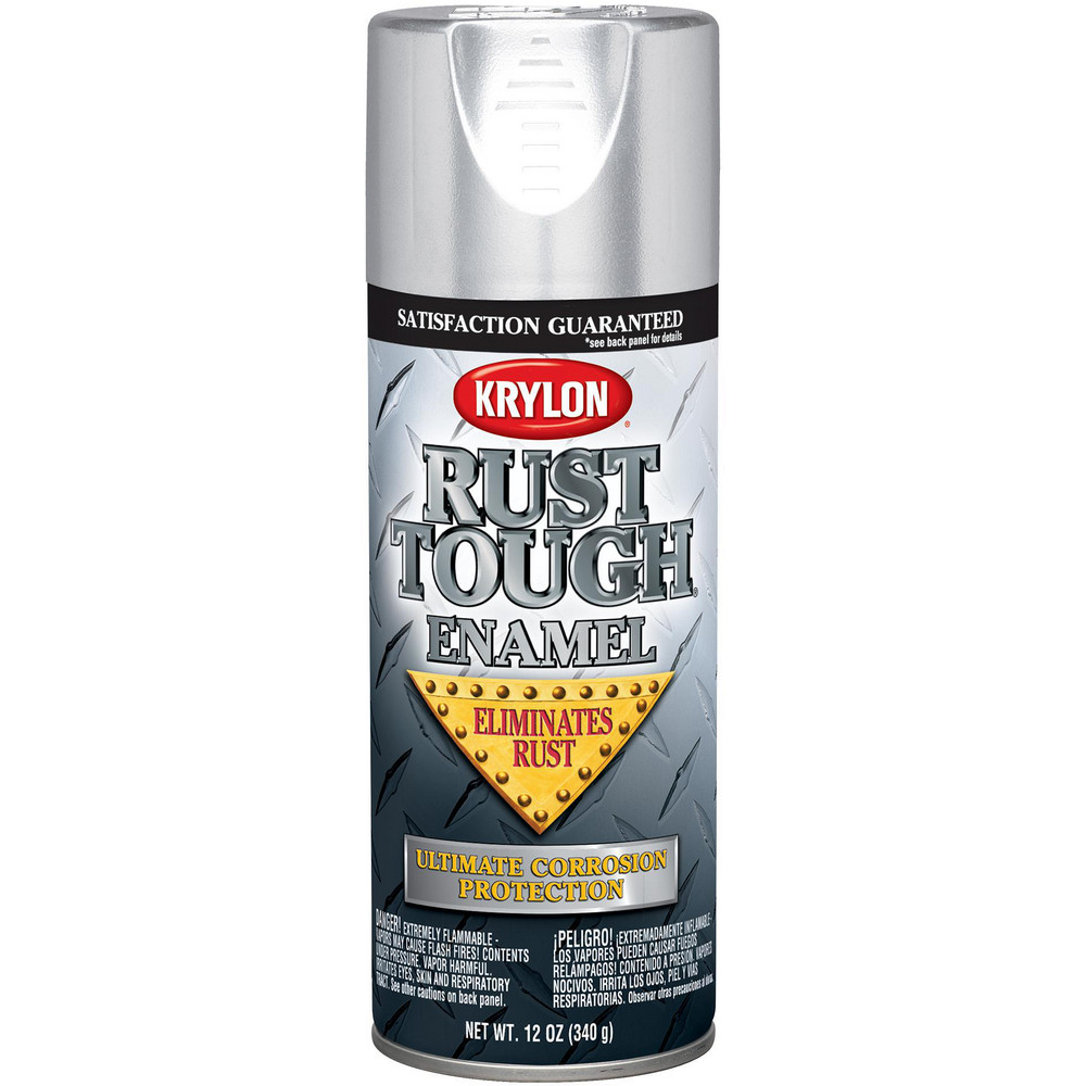 Krylon Spray Paint: Gray, Metallic, 12 oz Net Fill, Rustproof Enamel - K09232008