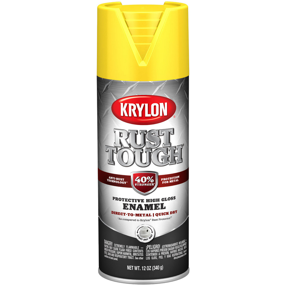 Krylon Spray Paint: Gray, Metallic, 12 oz Net Fill, Rustproof Enamel - K09232008