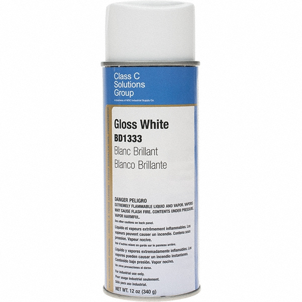 Rust-Oleum Alkyd Enamel Paint: 1 gal, Gloss Finish, White - 255614