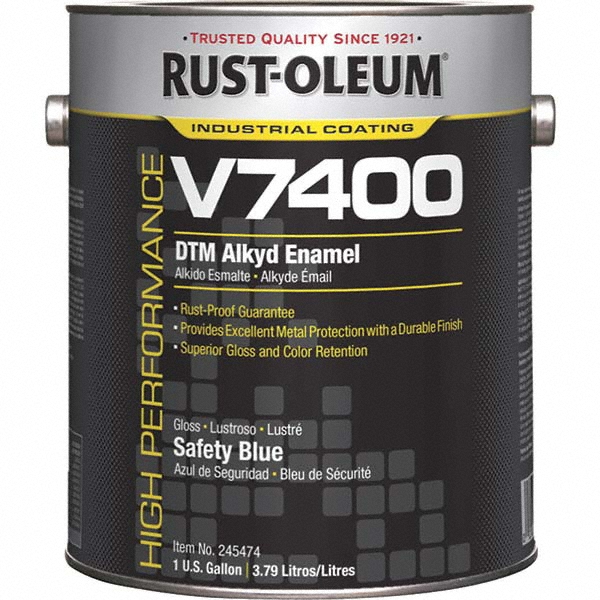 Rust-Oleum Alkyd Enamel Paint: 1 gal, Gloss Finish, White - 255614