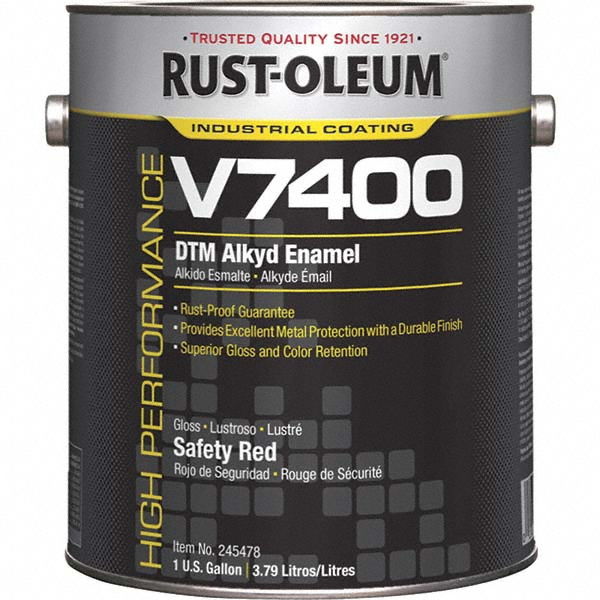 Rust-Oleum Alkyd Enamel Paint: 1 gal, Gloss Finish, White - 255614