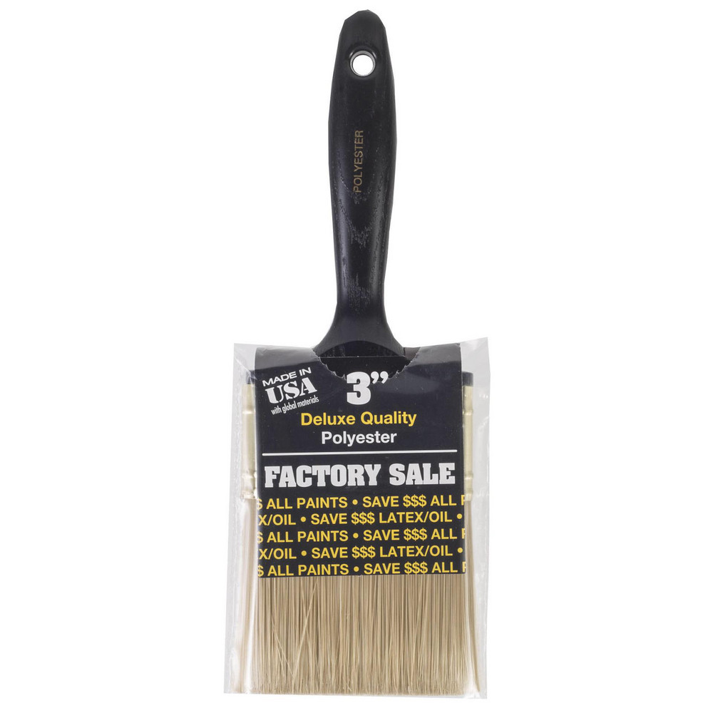 Premier Paint Roller Paint Brush: 3" Wide, Polyester, Synthetic Bristle - FHR00140
