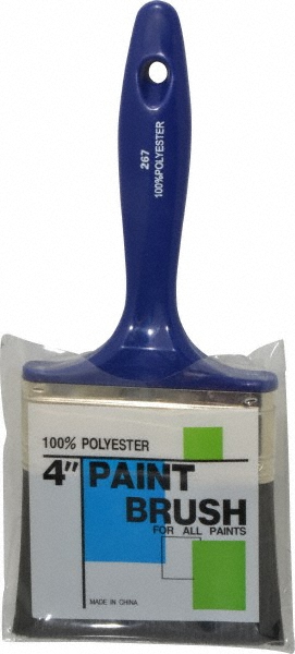 Rubberset Paint Brush: 4" Wide, Synthetic, Synthetic Bristle - 99044340