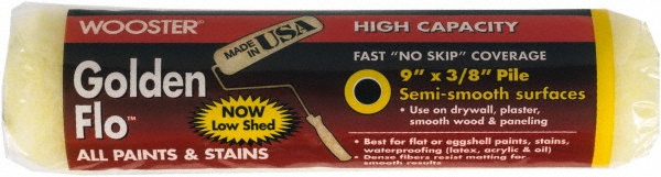 Wooster Brush General Purpose Paint Roller Cover: 3/4" Nap, 9" Wide - RR662-9