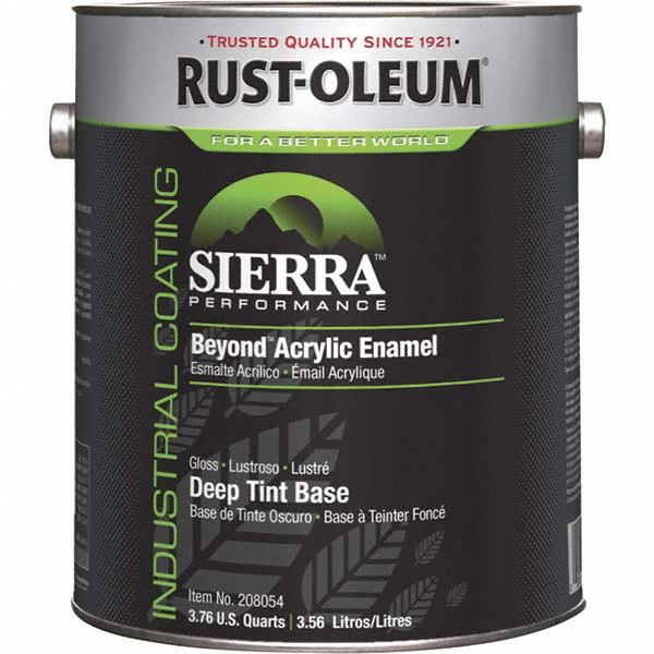 Rust-Oleum Industrial Enamel Paint: 1 gal, Gloss Finish, Deep Base - 208054