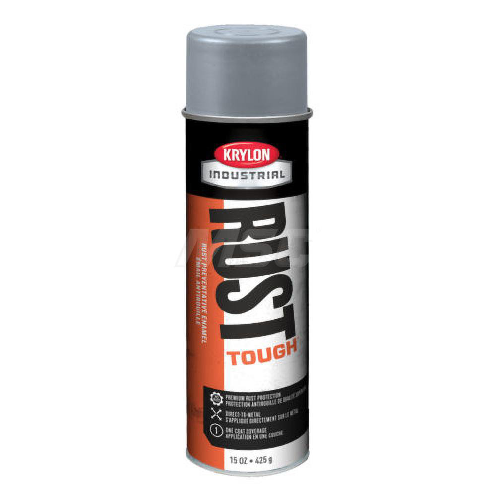 Krylon Spray Paint: Metallic, Gloss, 15 oz Net Fill, Rust-Preventive Acrylic Alkyd Enamel - K00159008