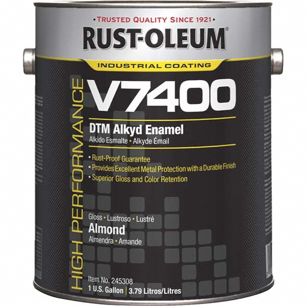Rust-Oleum Alkyd Enamel Paint: 1 gal, Gloss Finish, Clear - 245381