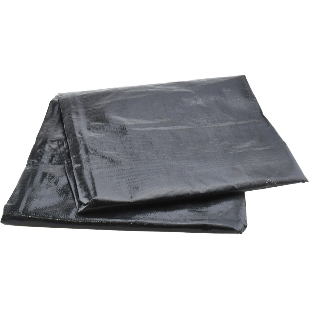 Value Collection Tarp/Dust Cover: Black & Silver, Polyethylene, 60' Long x 40' Wide, 11 to 12 mil - KSMSCSB4060