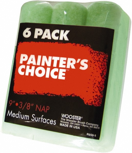 Wooster Brush Paint Roller Cover: 3/8" Nap, 9" Wide - R959-9
