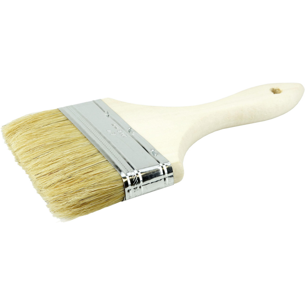 Weiler Paint Brush:  4" Wide, China Bristle,  Natural Bristle - 40184