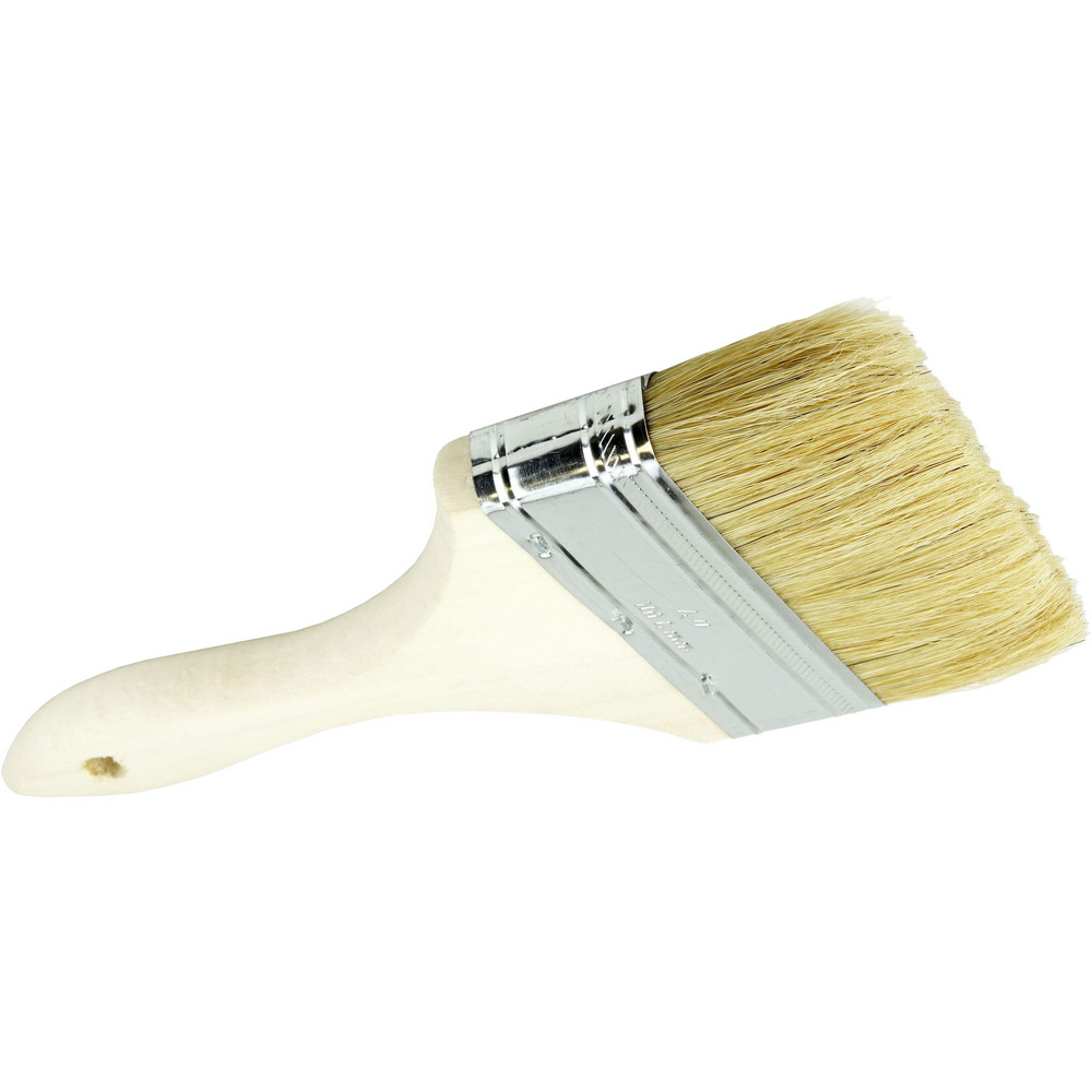 Weiler Paint Brush:  4" Wide, China Bristle,  Natural Bristle - 40184