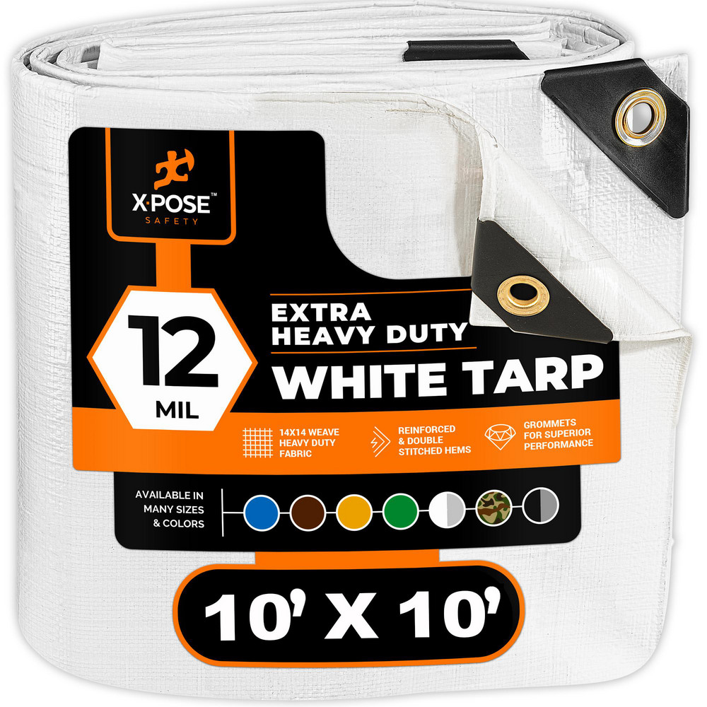 Ergodyne Tarp/Dust Cover: Green, Polyester, 10' Long x 10' Wide - 12901