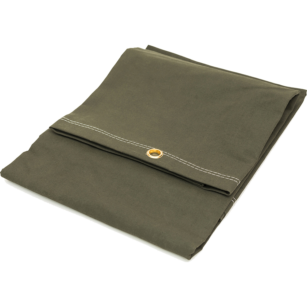 JMI Legacy Tarp/Dust Cover: Olive Drab, Canvas, 10' Long x 12' Wide, 22 mil - TPCV1012FR