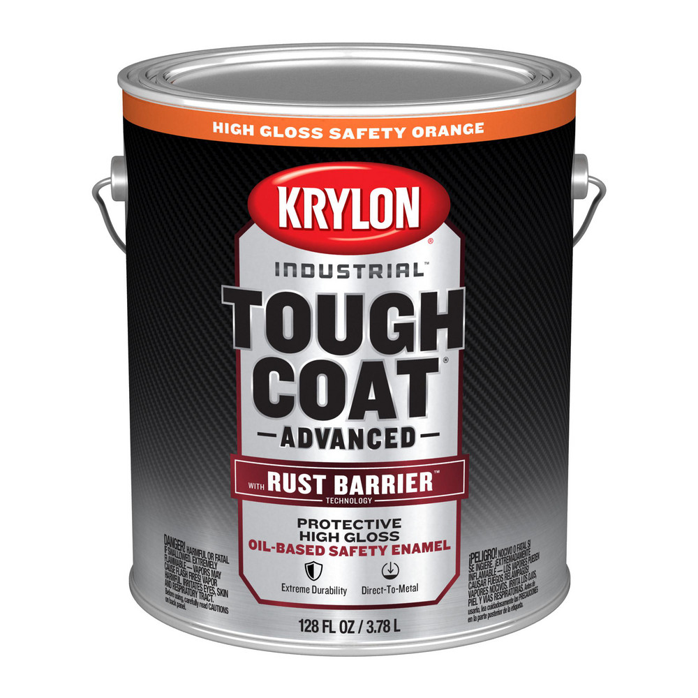 Krylon Rust Preventative Paint: 1 gal, Semi-Gloss Finish, Black - K00771008