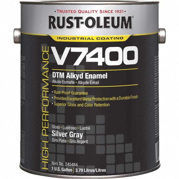 Rust-Oleum Alkyd Enamel Paint: 1 gal, Gloss Finish, Almond - 245308