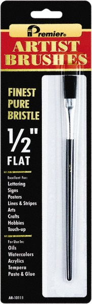 Premier Paint Roller Artist Brush: 1/4" Industry Size, 1/4" Wide, Polyester - AR15234