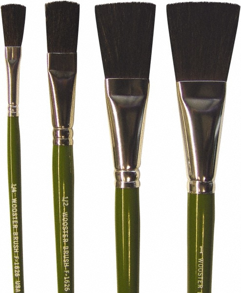 Premier Paint Roller Artist Brush: 1/4" Industry Size, 1/4" Wide, Polyester - AR15234