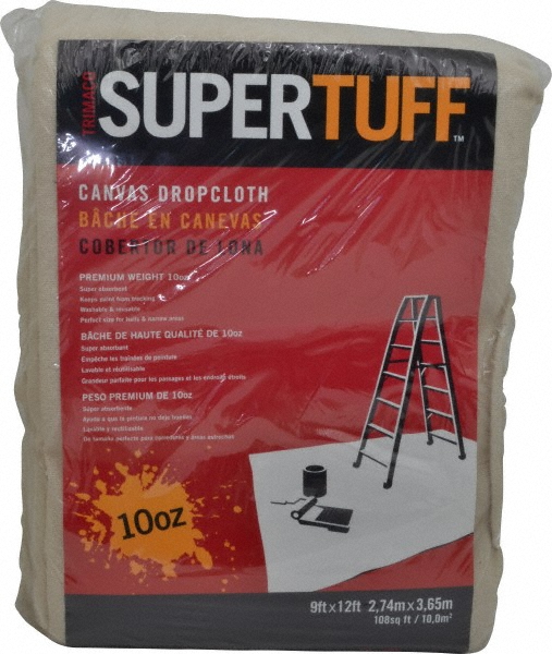 JMI Legacy Tarp/Dust Cover: Brown, Canvas, 12' Long x 16' Wide, 22 mil - TPCV1216
