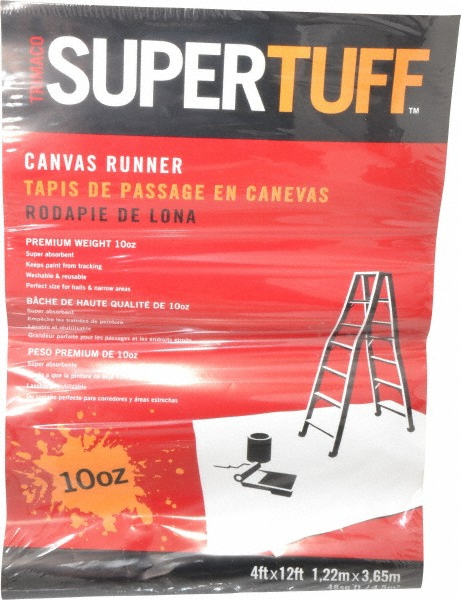 JMI Legacy Tarp/Dust Cover: Brown, Canvas, 12' Long x 16' Wide, 22 mil - TPCV1216