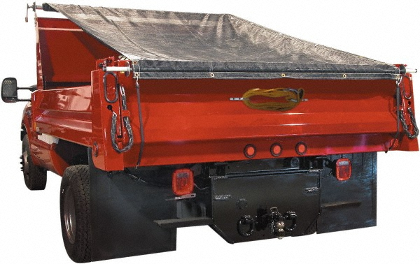 Buyers Products Tarp/Dust Cover: Black, Aluminum, 12' Long x 5' Wide, 9 to 10 mil - DTR5012