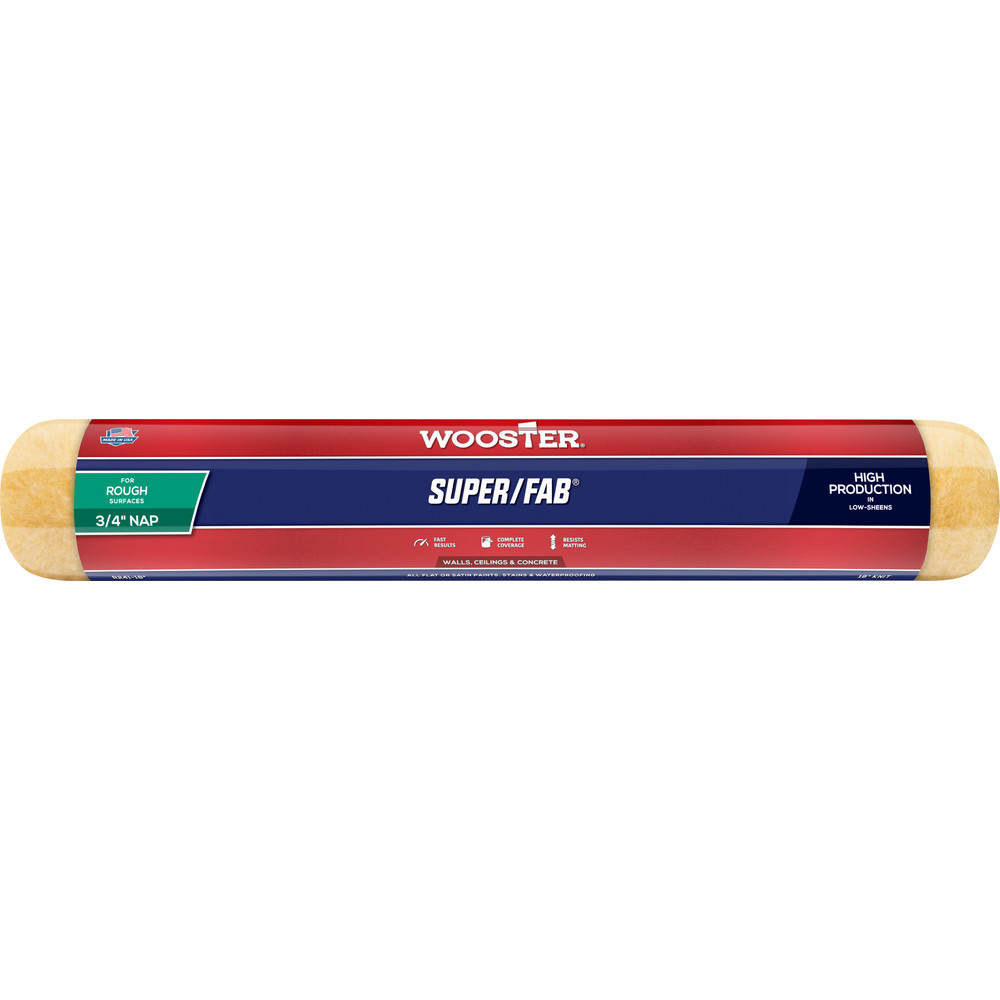 Wooster Brush Paint Roller Cover: 3/4" Nap, 18" Wide - R241-18