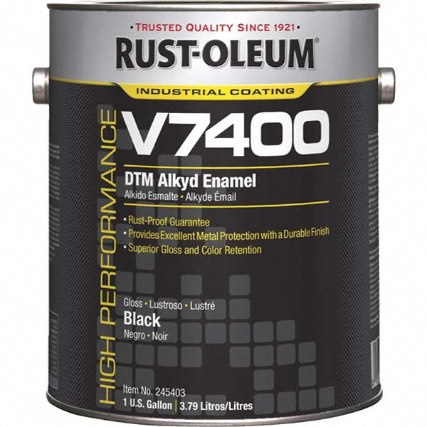 Rust-Oleum Industrial Enamel Paint: 1 gal, High-Gloss Finish, White - 9492402