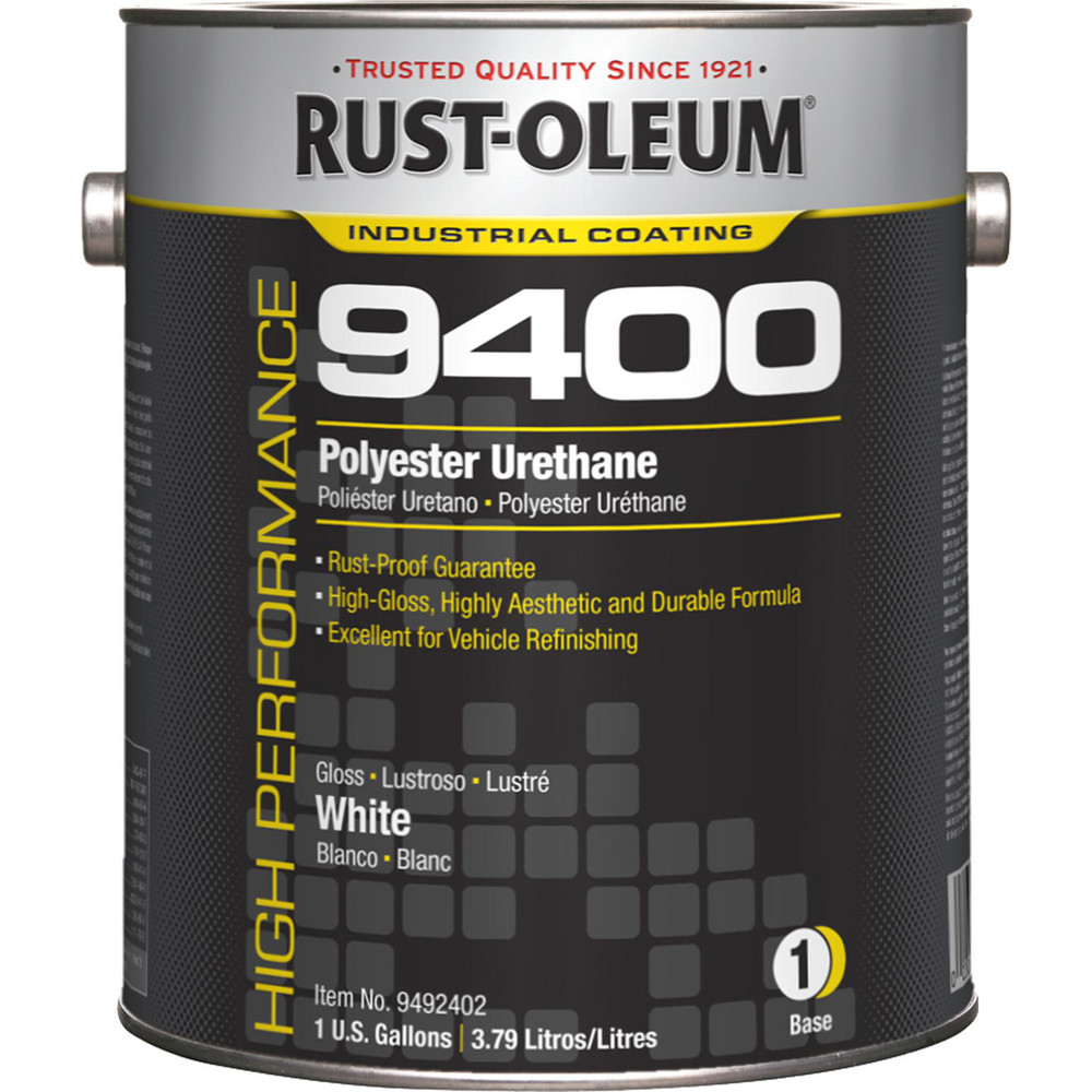 Rust-Oleum Industrial Enamel Paint: 1 gal, High-Gloss Finish, White - 9492402