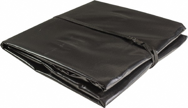 Justrite® Tarp/Dust Cover: Black, Vinyl, 20' Long x 10' Wide - 28439