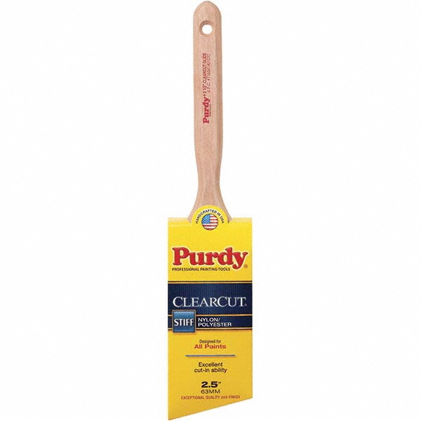 Purdy Paint Brush: 1-1/2" Wide, Nylon & Synthetic, Synthetic Bristle - 144152315