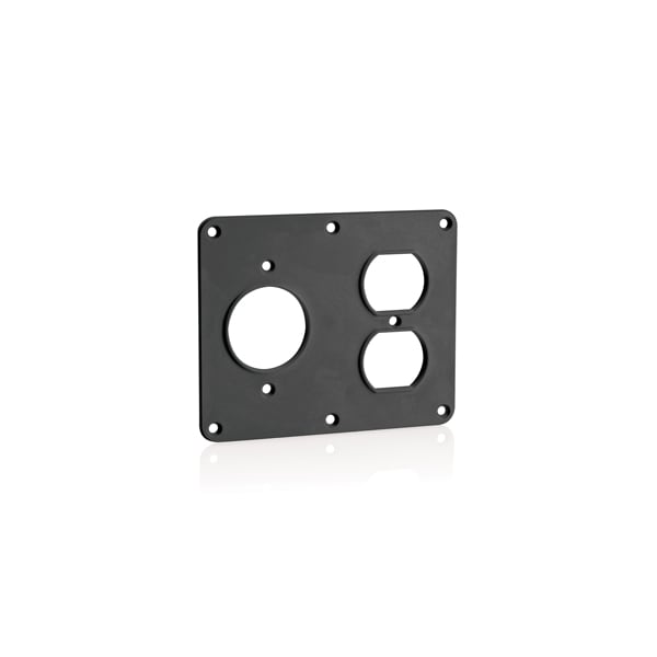 Leviton Power Distribution Units Pdus 2 Gang 1.56 And Dup Cvr Black - 3262-E