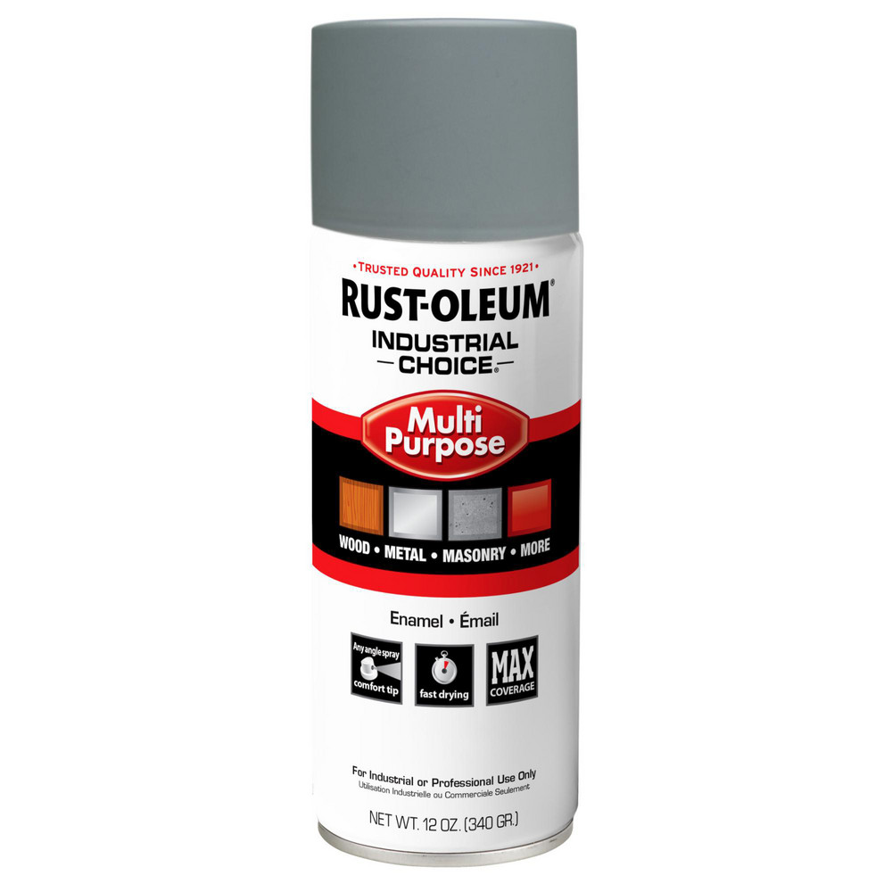Rust-Oleum Enamel Spray Paint: Universal Gray, Gloss, 16 oz - 1686830V