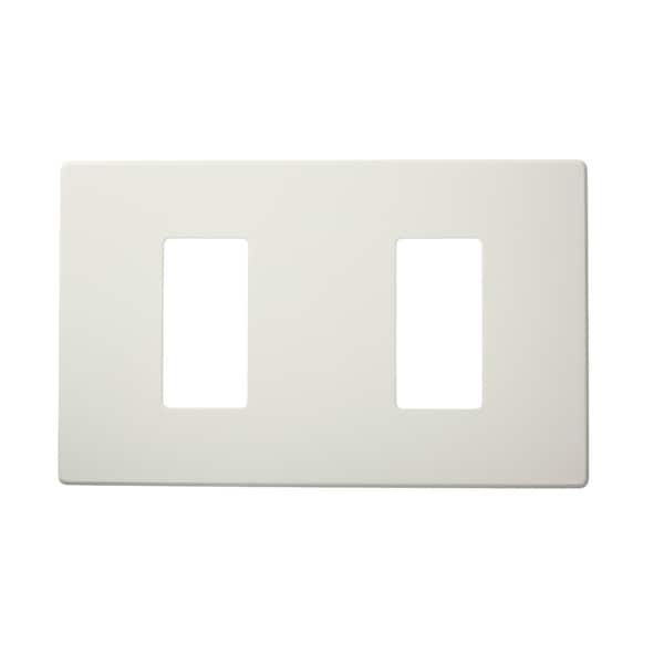 Leviton Dimmer Switch Renii Plate-0N2W0Fn-Wht - AWP00-2W