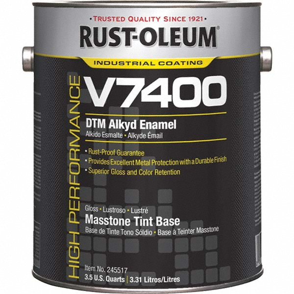 Rust-Oleum Industrial Enamel Paint: 1 gal, Gloss Finish, Masstone - 245517