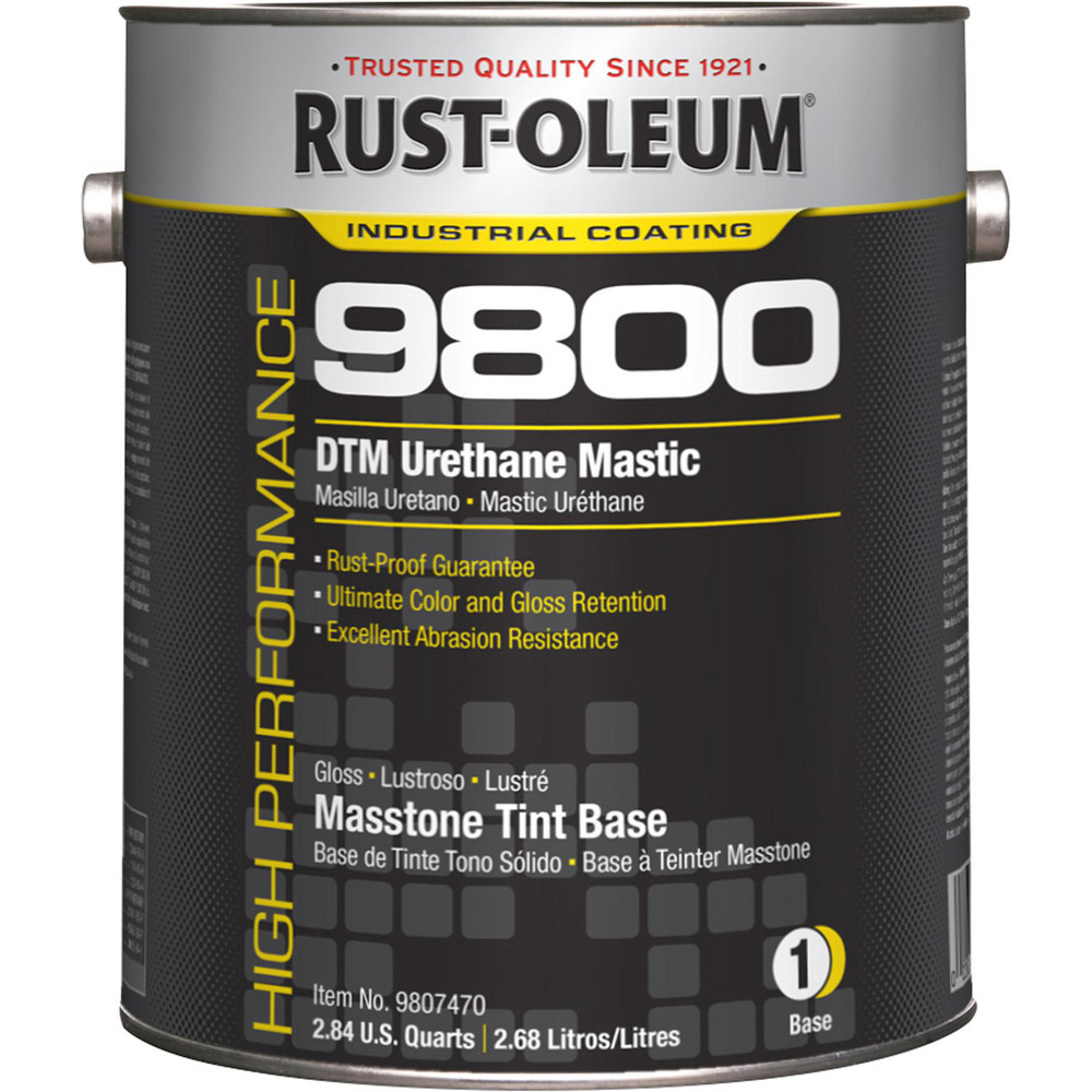 Rust-Oleum Industrial Enamel Paint: 1 gal, Gloss Finish, Masstone - 9807470