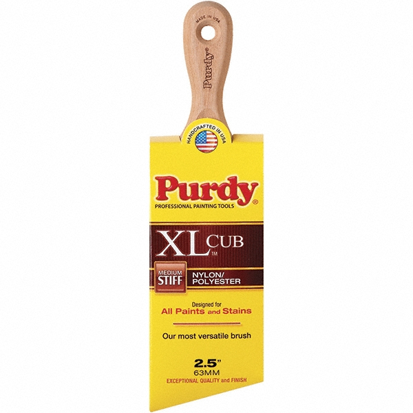 Purdy Paint Brush: 2-1/2" Wide, Nylon, Synthetic Bristle - 144153325