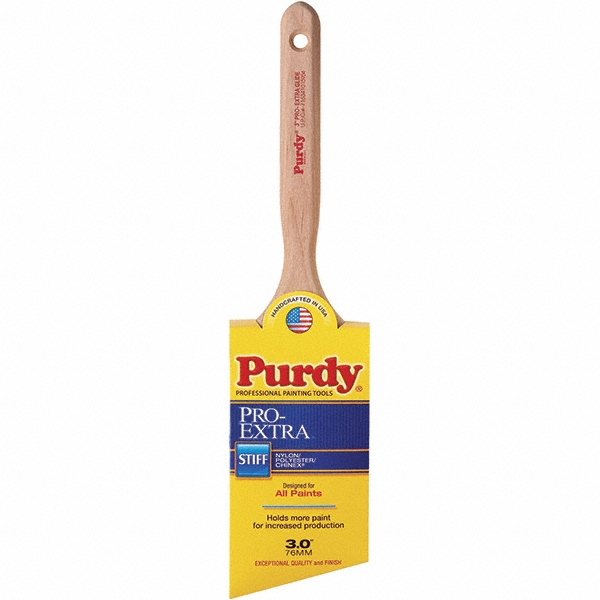 Purdy Paint Brush: 2-1/2" Wide, Nylon, Synthetic Bristle - 144153325
