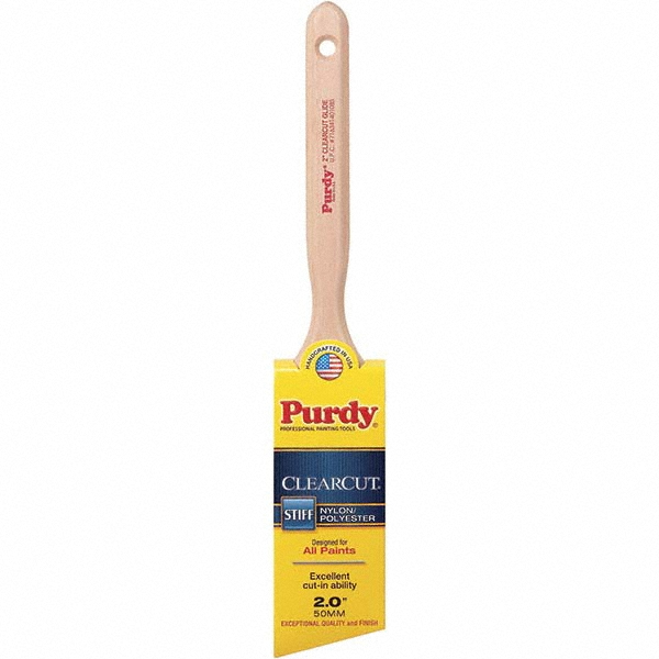 Purdy Paint Brush: 2-1/2" Wide, Nylon, Synthetic Bristle - 144153325