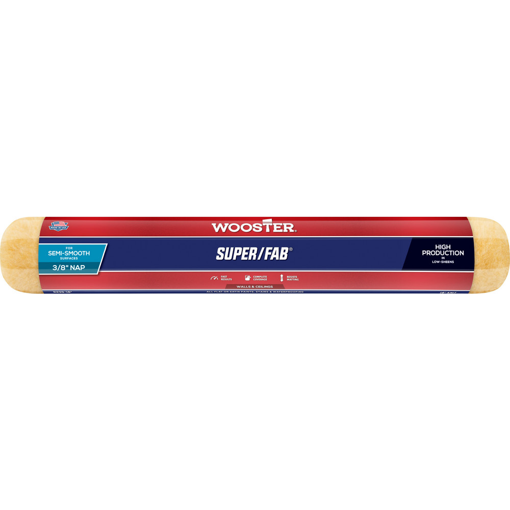 Wooster Brush Paint Roller Cover: 3/8" Nap, 18" Wide - R239-18