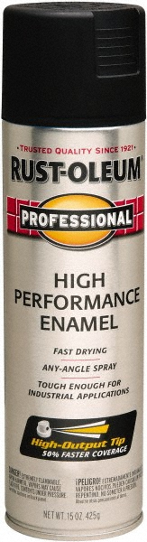 Dupli-Color Acrylic Enamel Spray Paint: Black, Semi-Gloss, 12 oz - EDA160307