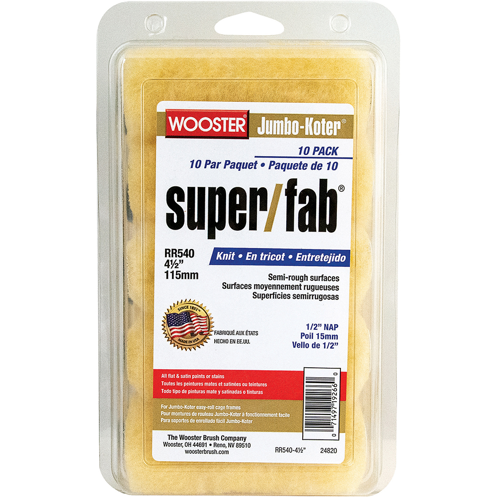 Wooster Brush Mini Paint Roller Cover: 1/2" Nap - RR301-6-1/2