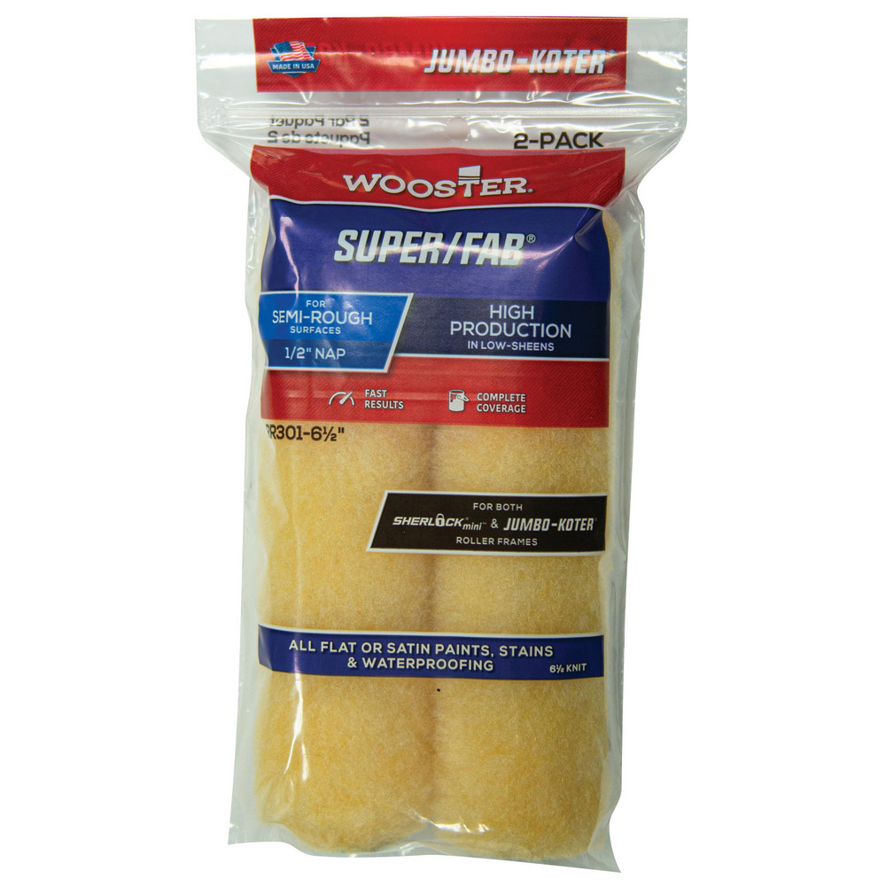 Wooster Brush Mini Paint Roller Cover: 1/2" Nap - RR301-6-1/2