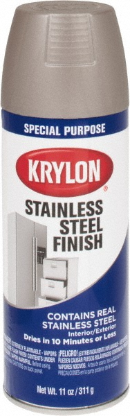 Seymour of Sycamore Metallic Spray Paint: Gray, Flat, 12 oz - 16 048