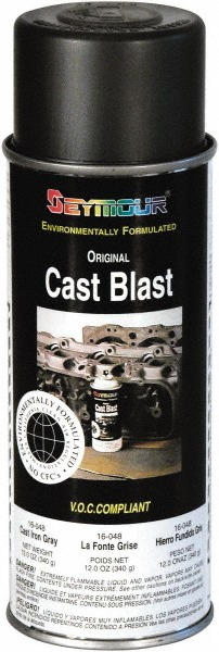 Seymour of Sycamore Metallic Spray Paint: Gray, Flat, 12 oz - 16 048