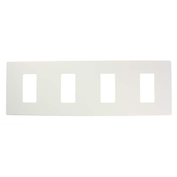 Leviton Dimmer Switch Renii Plate-0N4W0Fn-Wht - AWP00-4W