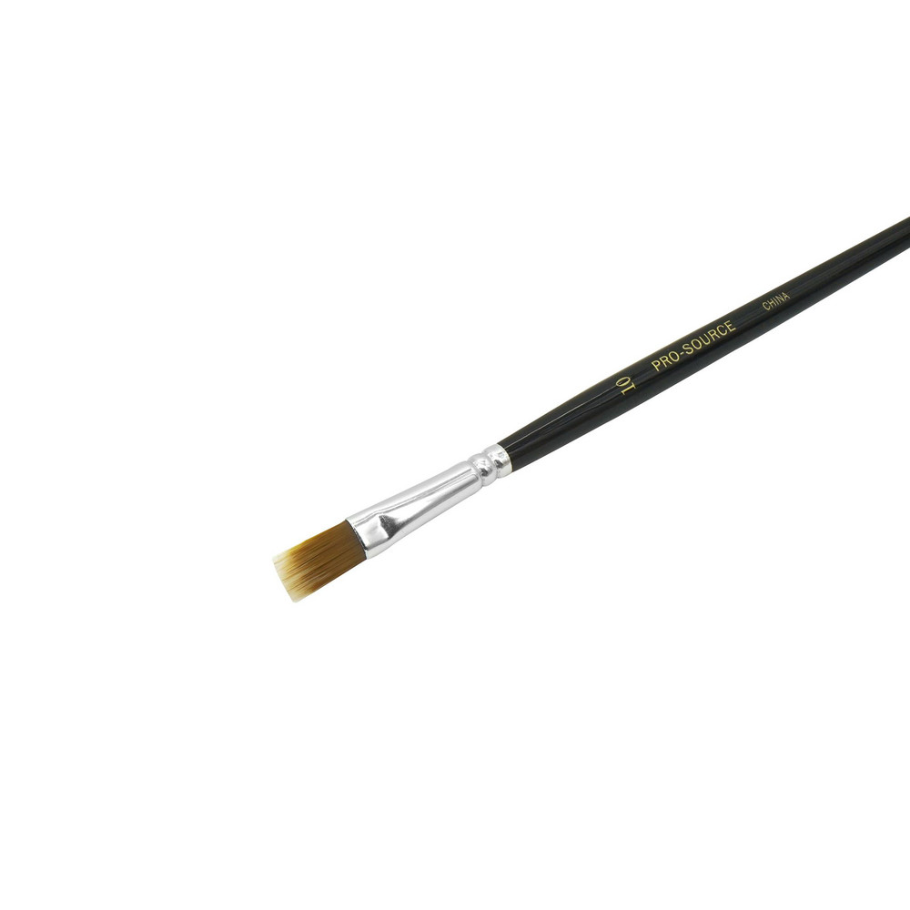 PRO-SOURCE Artist Brush: #10 Industry Size, 3/8" Wide, Nylon - AUB04-5
