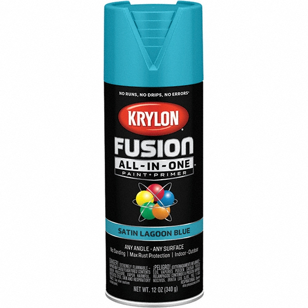 Krylon Acrylic Enamel Spray Paint: Rolling Surf, Satin, 12 oz - K02747007