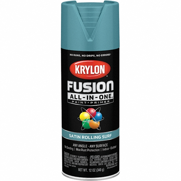 Krylon Acrylic Enamel Spray Paint: Rolling Surf, Satin, 12 oz - K02747007