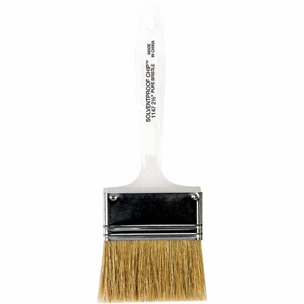 Wooster Brush Paint Brush: 2-1/2" Wide, Hog, Natural Bristle - 1147-2-1/2