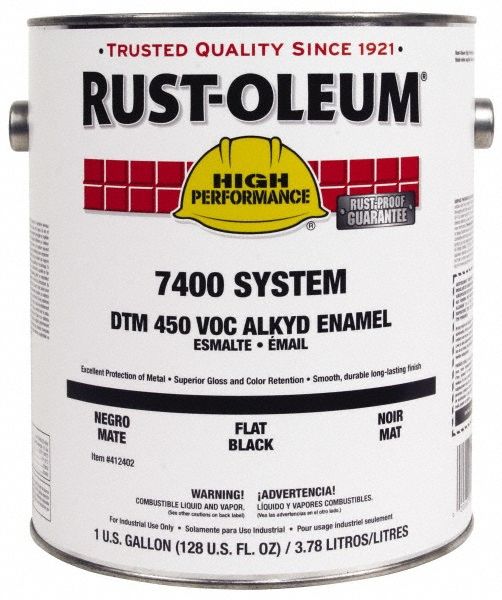 Rust-Oleum Industrial Enamel Paint: 5 gal, Satin Finish, Gray & Green - 283094