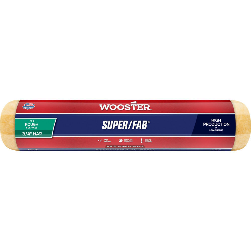 Wooster Brush Paint Roller Cover: 3/4" Nap, 14" Wide - R241-14